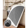 Carvapet 39" Corner Kitchen Rug, Sector Non-Slip Absorbent Floor Mat