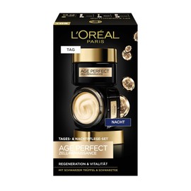 L'Oréal Paris Face Care Set, Anti-Ageing Day Cream and Night Cream to Promote Cell Regeneration, with Antioxidant Formula and Vitamin E, Age Perfect Cell Renaissance, 2 x 50 ml