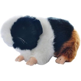 Qingyun LEE Plush Stuffed Animal, Small Animal, Rat, Mouse, Fluffy, Cute, Realistic Children, Pets, Animals, Doll, Gift, Black + White