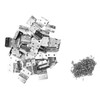 50pcs Hinges Appearance Electroplating Durable Iron Material Wooden Boxes Repairing