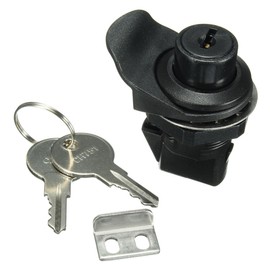 Alamor Push Button Lock with Key for Motorcycle Boots Door Gloveboxes Lock