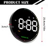 Wall Clock, 10 Inch Digital Wall Clock, Large LED Wall