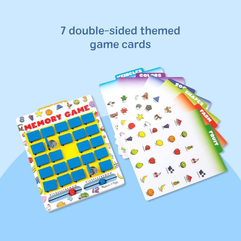 Melissa & Doug Flip-to-Win Portable Wooden Travel Game Board with