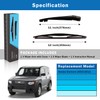 WTI - Juego de limpiaparabrisas trasero compatible con Honda Element