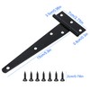 4 Pcs Heavy Duty T Hinges with Mounting Screw, 6
