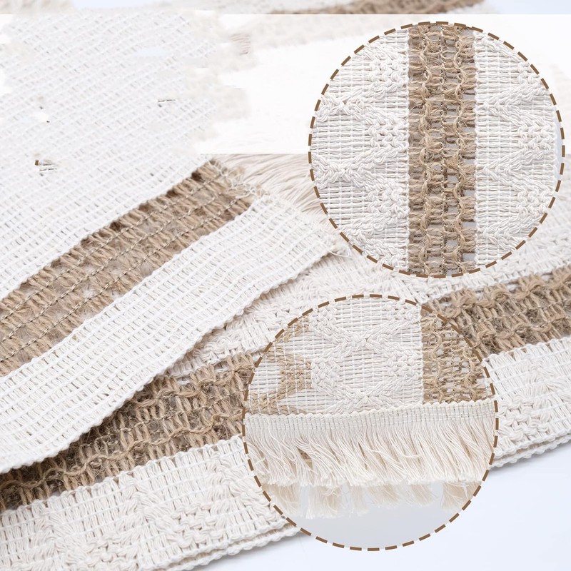 Macrame Table Runner, Macrame Boho, Fringe Table Runner, Tassels Table