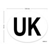 stika.co UK 130mm x 100mm Oval UK Symbol Car Reflective