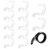 PH PandaHall 15pcs Acrylic Belt Display Stand Transparent Belt Organizer