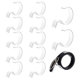 PH PandaHall 15pcs Acrylic Belt Display Stand Transparent Belt Organizer Display, Single Belt Display Closet Rack Holder Organizer for Men Women Store Home Use, 6.18x1.14x4.02 inch