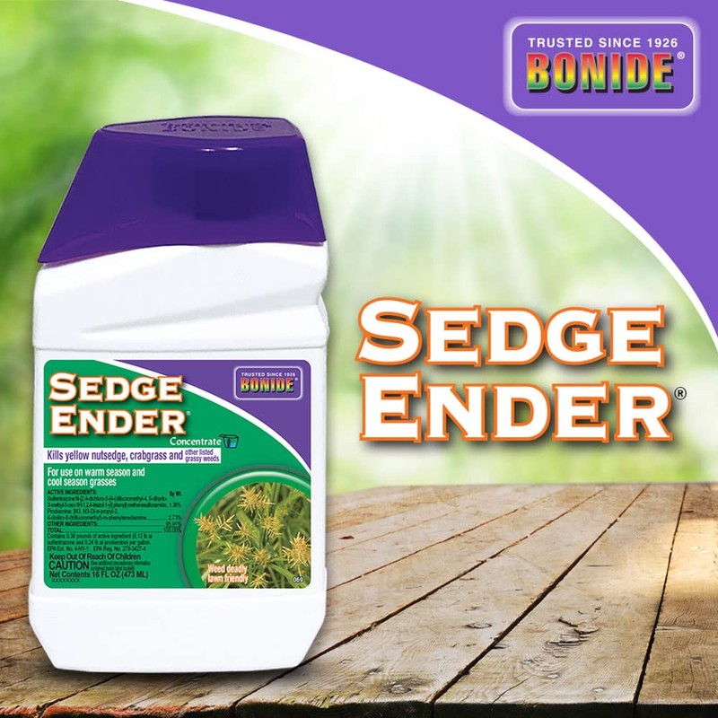 Bonide Sedge Ender, 16 oz Concentrated Weed Killer For Outdoors,