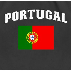 Shirtracer - Gym Bag Backpack - Football World Cup - Bags - Lettering with Portuguese | República Portuguesa | Portuguese Republic, 01 black, Unit size