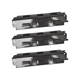 Hongso 14 5/8'' x 4 1/4'' Gas Grill Heat Plate Shield, Burner Covers Replacement for Char-Broil, Kenmore, Thermos, Master Forge, Set of 3 (PPH531)