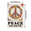 Peace Garden Flag - Peace on The Earth Decorations Burlap