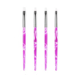 Nail Art Brush Set For Acrylic Nails, DIY UV Gel Manicure Nail Tools Accessories, 4 Pcs