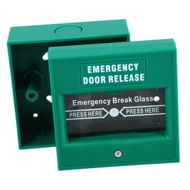 Operitacx Exit Release Alarm Button Resettable Manual Emergency Alarm Switch for Fire Safety Reliable Access Control with Immediate Notification for Emergency Systems