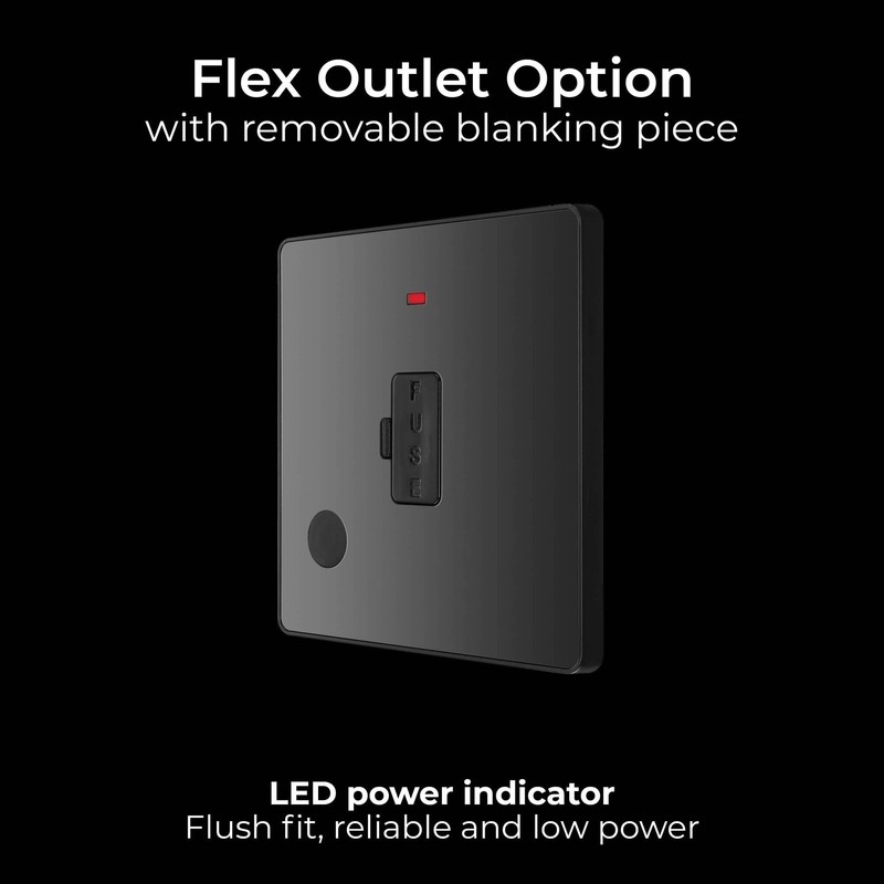 BG Electrical Unswitched Fused Connection Unit with LED Power Indicator