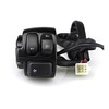 Evomosa Motorcycle Handlebar Switch, 25 mm Push Button Switch, Black,