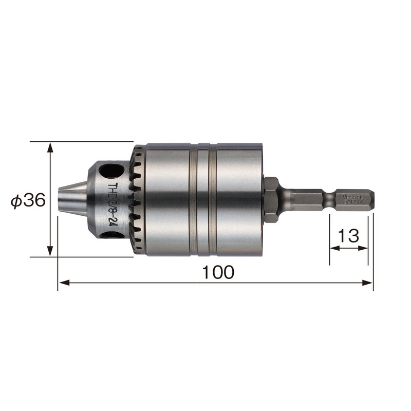 VESSEL BH-21 Hybrid Drill Chuck 0.06 - 0.4 inches (1.5