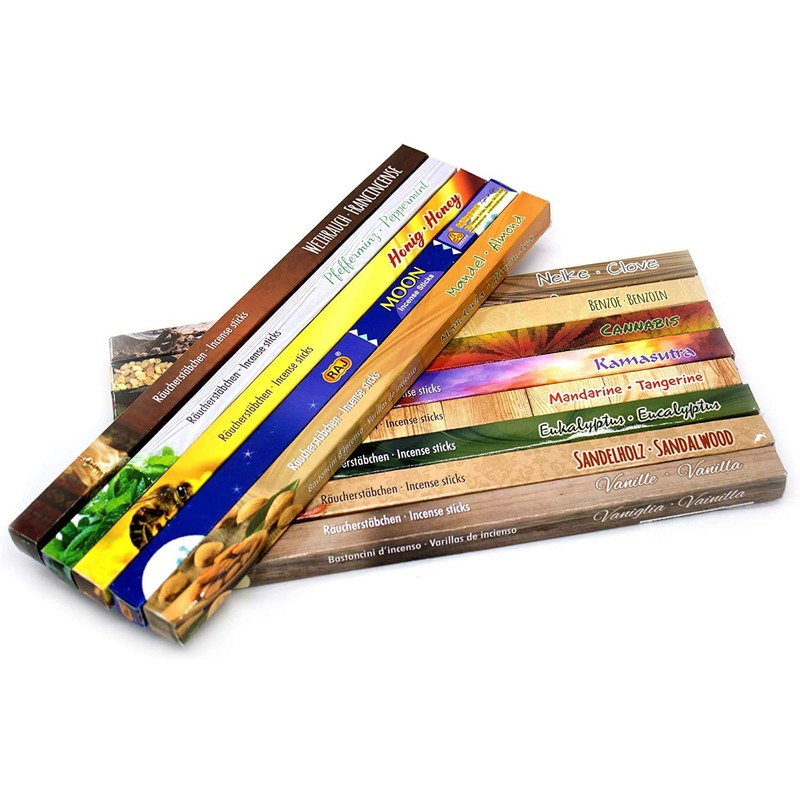 Luxflair, Premium Incense Sample Set in Different Variants with 26