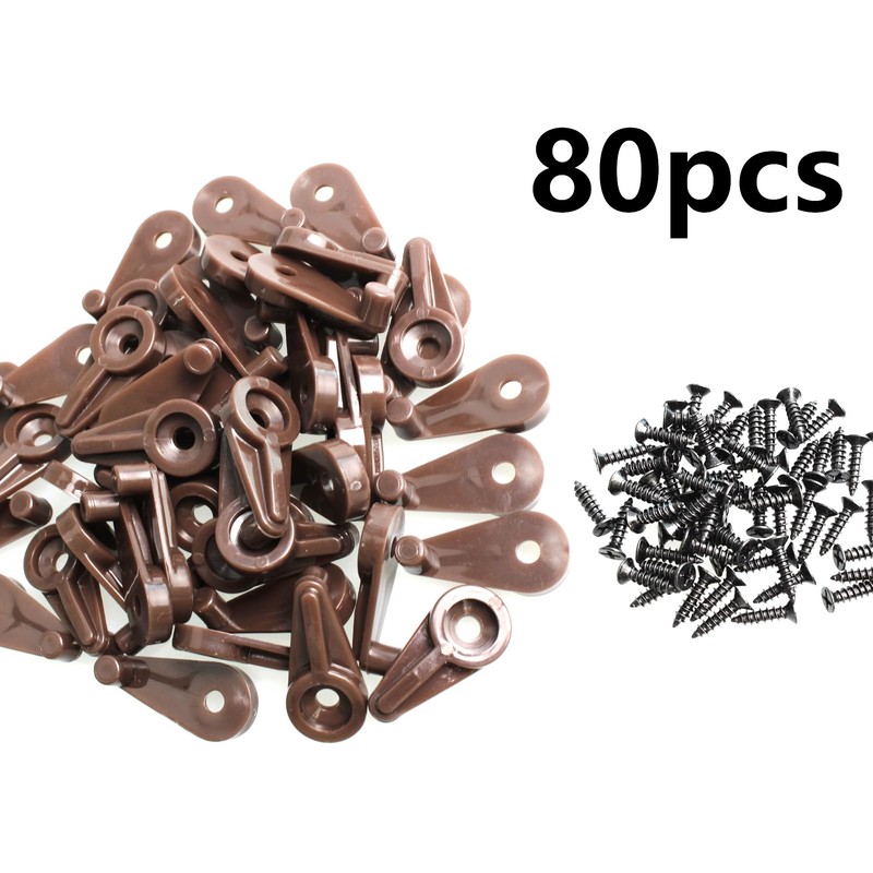Adyoney 80 Pcs Glass Retainer Clips Kit, 4mm Glass Retainer