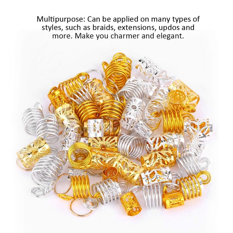 90 Piezas De Anillos De Trenza Para El Cabello, Accesorios