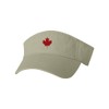 One Size Khaki Visor Canada Maple Leaf Embroidered Visor Dad