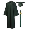 GraduationMall Matte Graduation Gown Cap Tassel Set 2021 for High
