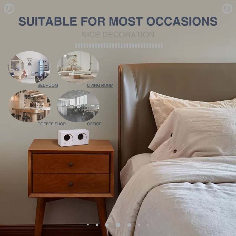 MENG ZHI AO Large Eyes Decorative Wall Clock Creative Funny