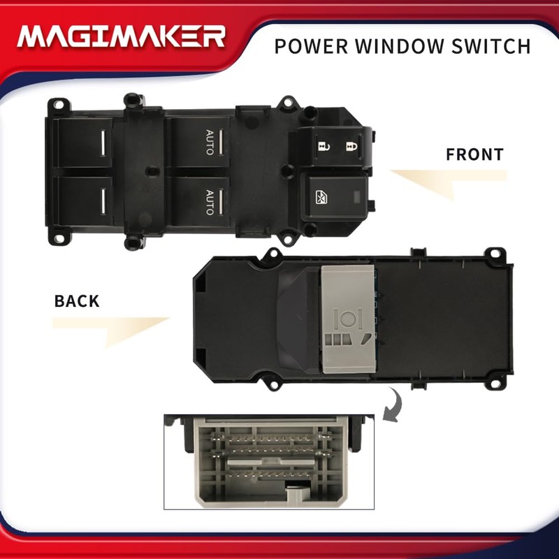 Magimaker 35750-TK4-A01 Master Power Window Switch Compatible with Acura TL
