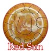 Red Sun Designer Steel Tongue Drum 10” - Artistic Painted