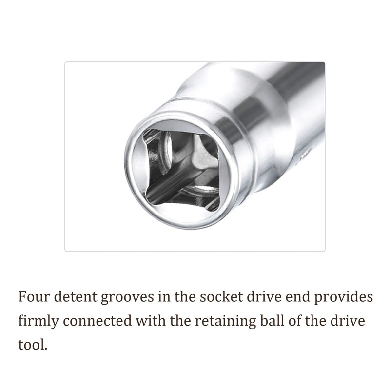 Kozelo 4 Pieces 6 Points Shuffle Socket - [1/4 Inch