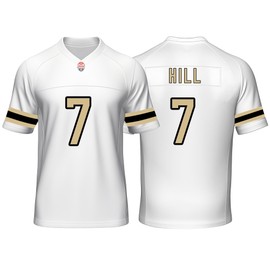 Custom Mens/Youth Football Taysom Stitched T-Shirt for Sports Fan Hill White No Brand/Logos