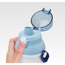 Skater PSB5SANAG-A Children's Plastic Water Bottle, 16.2 fl oz (480 ml), Antibacterial, I'm Doraemon, Space Sanpo, Sanrio