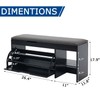 Stabrech Shoe Storage Bench with Flip Drawer, Shoe Rack with