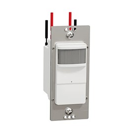Square D by Schneider Electric Square D X Series PIR Motion Occupancy/Vacancy Sensor Light Switch, 10 Amp, Matte White (SQR73101WH)
