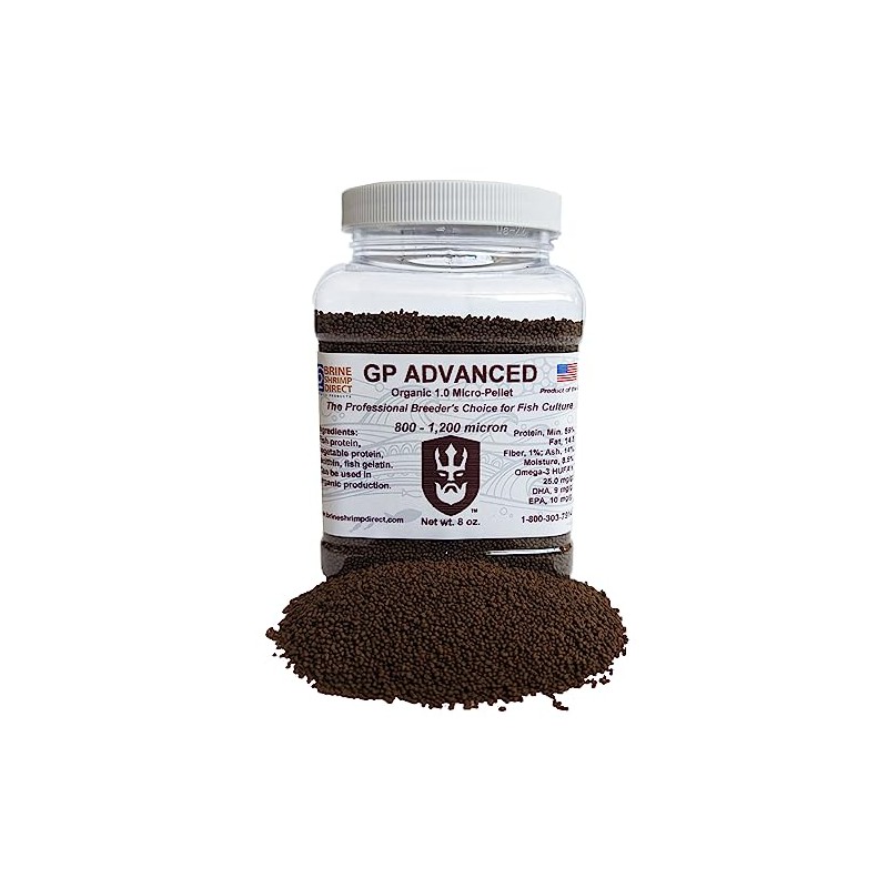 Brine Shrimp Direct GP Advanced Organic 1.0mm Micro-Pellet for Ornamental