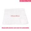 100pcs Disposable Plastic Car Seat Covers Protectors Mechanic Valet Roll