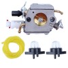 Gubeter Carb Carb Primer Bulb Fuel Line Kit for Husqvarna