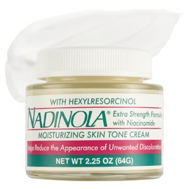 Nadinola Moisturizing Skin Tone Cream with Niacinamide and Hexylresorcinol 2.25 Oz