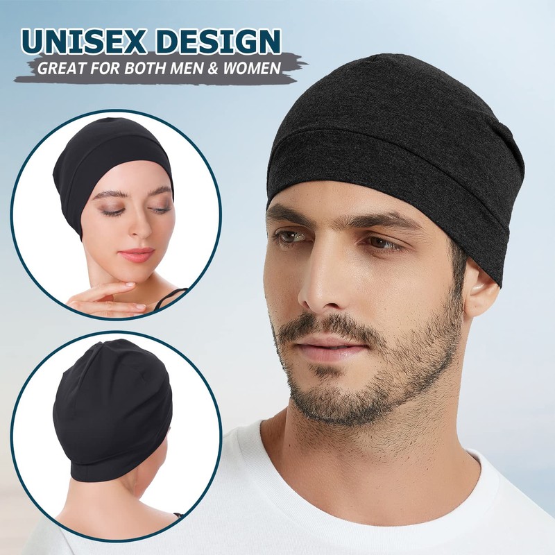 EINSKEY Men's and Women's Cool Helmet Inner Cap, Cotton, Knit