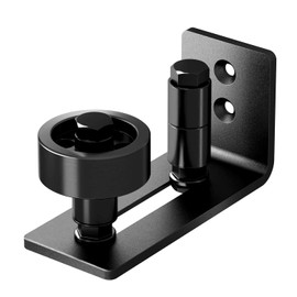 Yahpetes Adjustable Sliding Door Floor Guide 1 Pcs Barn Door Floor Guide Black Sliding Door Runner Door Guide Sliding Door System 8-in-1 for All Sliding Door Guide(Eight in One, 1 Pcs)