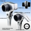 WEDO 3/4"×7/8" Scaffold Ratchet Wrench,Multifunctional Spud Ratchet Podger Wrench,Double Ended