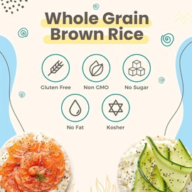 LEIBERS Rice Cakes On the Go Snack Pack – 32 Packs - Made with Brown Rice, Sea Salt, 5 Thin Cakes Per Pack - Kosher, Vegan, Wheat and Gluten-Free