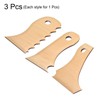 sourcing map 3pcs Pottery Ribs Trimming Tools Beech Pottery Profile