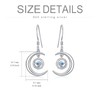 Moonstone Filigree Evil Eye Earrings Sterling Silver Hamsa Evil Eye