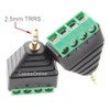 CablesOnline 2-Pack 2.5mm (1/8") Stereo TRRS Male Plug to AV
