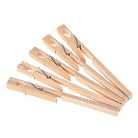Kesheng 5 x Wooden Test Tube Clip Holder for Laboratory Chemical Experiment Accessories