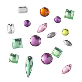 BIUDECO 100 Pcs Rhinestone Art Decor Square Round Shapes DIY Jewelry Accessories Chic Fashion Home Decor