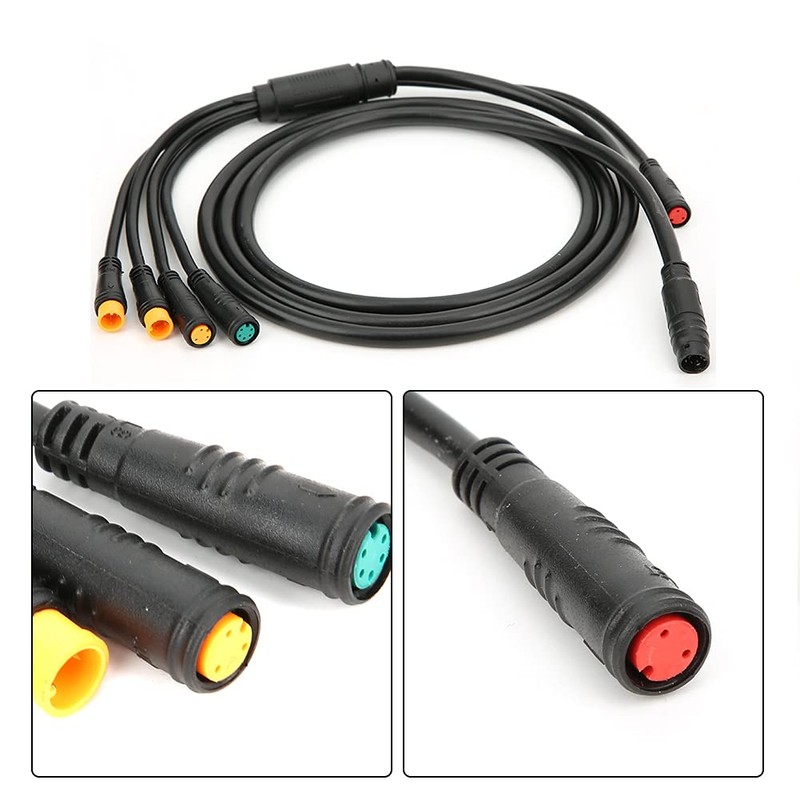 ANKROYU 1 in 5 Bicycle Cable, Electric Bike Sensor Cable,