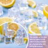 CYNNXIA 50 Pack Reusable Fake Ice Cubes Artificial Clear Ice